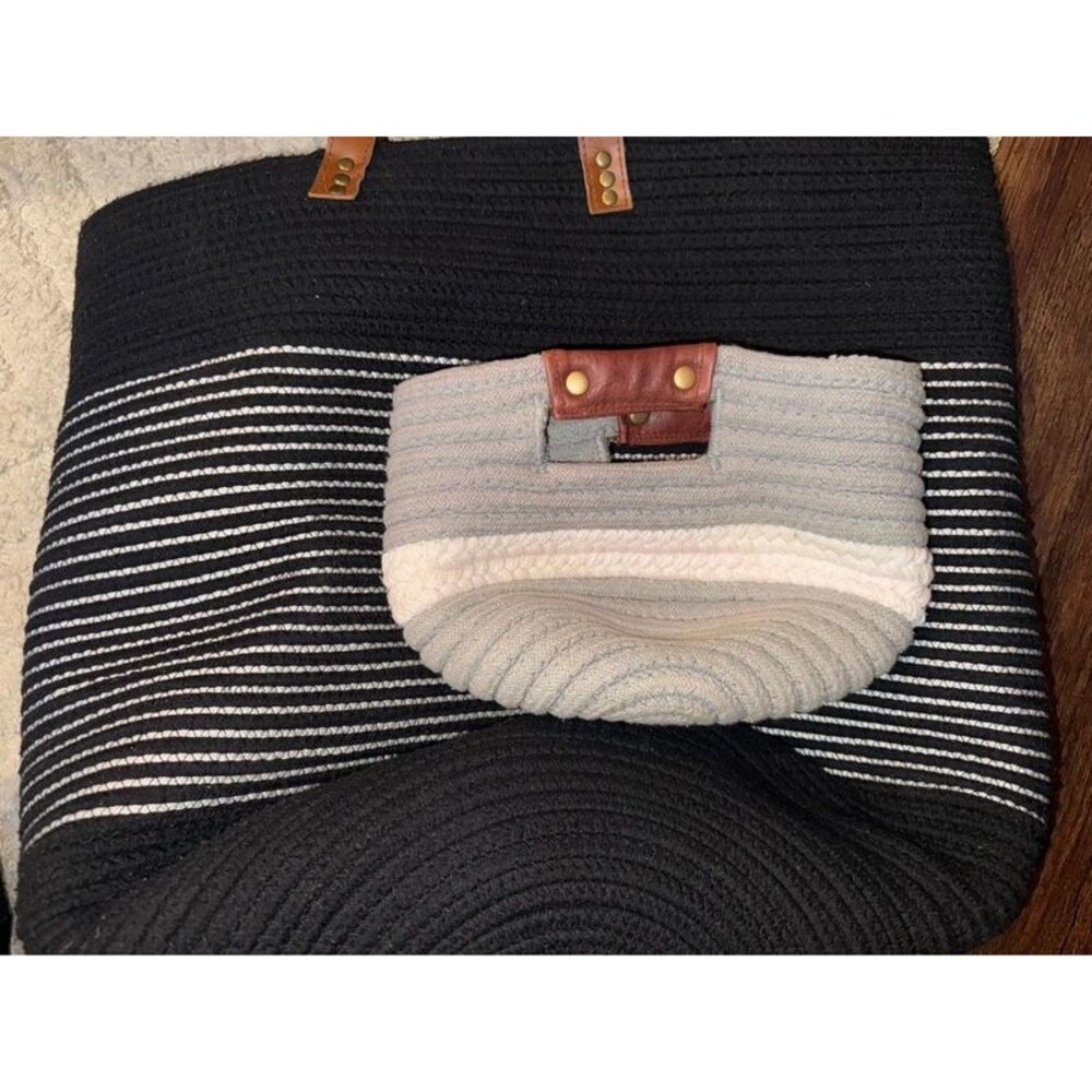 (2) Woven Storage Baskets